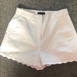 Scalloped Jcrew shorts